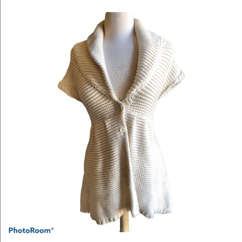 Alice and Olivia chunky knit cream sweater